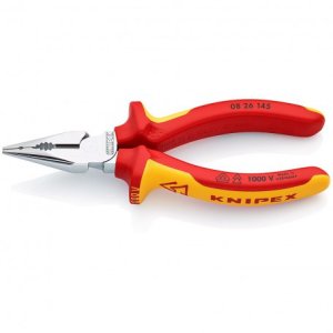 KNIPEX typ 0826 - kombi kleště VDE špičaté + chrom