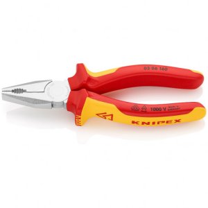 KNIPEX typ 0306 - kombi kleště VDE + chrom