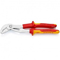 Obrázek pro produkt KNIPEX 8726250T kleště sikovky Cobra VDE délka 250mm ( izolované s pojistkou )