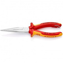 Obrázek pro produkt KNIPEX 2616200T půlkulaté kleště dlouhé VDE s ostřím 200mm ( s pojistkou + chrom )