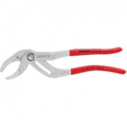 Obrázek pro produkt KNIPEX 8103250 kleště na trubky a sifony délka 250mm ( s ozubenými úchopnými čelistmi do pr. 80 mm , chrom )