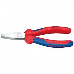 Obrázek pro produkt KNIPEX 2002140 kleště s plochými čelistmi 140mm ( rukojeti s dvousložkovým návlekem )