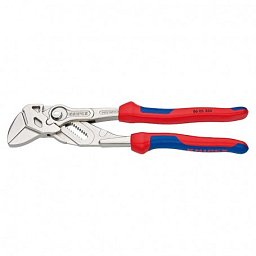 Obrázek pro produkt KNIPEX 8605250 klešťový stavitelný klíč délka 250mm ( poniklované + s vícesložkovými návleky )