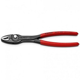 Obrázek pro produkt KNIPEX 8201200 TwinGrip kleště s posuvným kloubem délka 200mm ( s protiskluzovým plastovým povlakem )