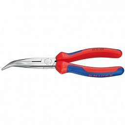 Obrázek pro produkt KNIPEX 2622200 půlkulaté kleště zahnuté dlouhé s ostřím 200mm ( rukojeti s dvousložkovým návlekem )