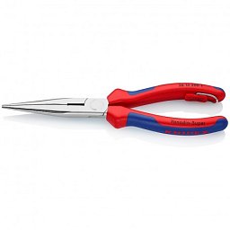 Obrázek pro produkt KNIPEX 2615200T půlkulaté kleště dlouhé s ostřím 200mm ( rukojeti s dvousložkovým návlekem s pojistkou + chrom )