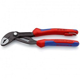 Obrázek pro produkt KNIPEX 8702180T kleště sikovky Cobra délka 180mm ( s vícesložkovými návleky s pojistkou )