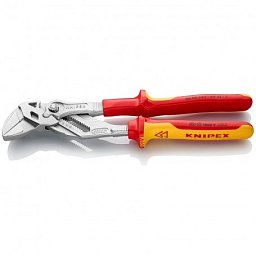 Obrázek pro produkt KNIPEX 8606250 klešťový stavitelný klíč délka 250mm ( s izolovanými rukojeťmi )