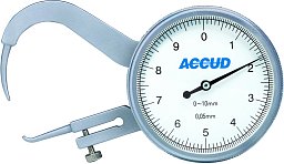 Obrázek pro produkt ACCUD 453-010-11 číselníkový tloušťkoměr s bodovými doteky 0-10mm ( 0.05mm )