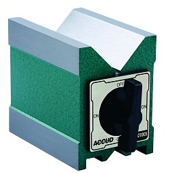 Obrázek pro produkt ACCUD 634-067-02  V-BLOCK - prizmatická podložka magnetická 100x70x95mm( 1ks )