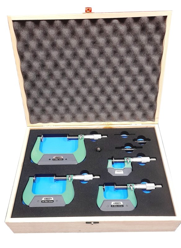 PROMO set analogových talířkových mikrometrů INSIZE HS-BOX2