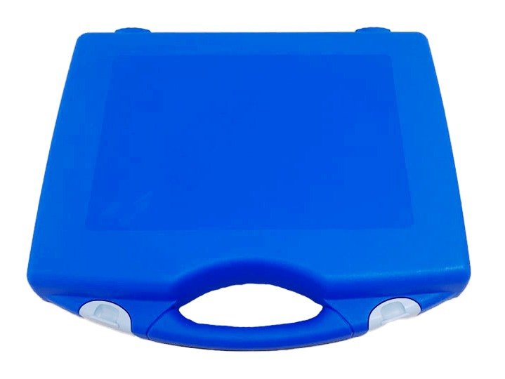 Plastový kufr HS-BOX 275x231x65mm BLUE/BLACK