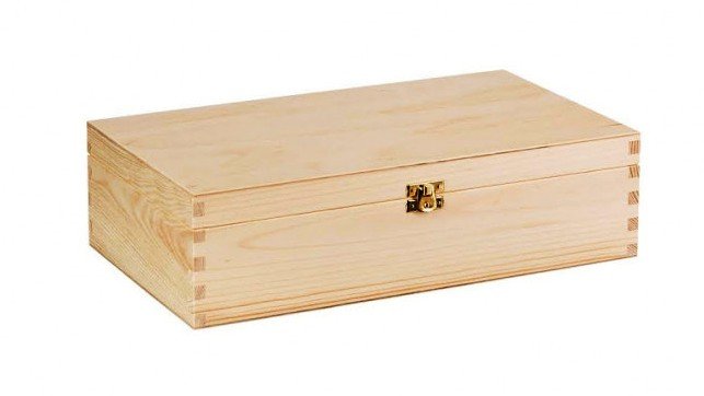 Dřevěný box 36x20,5x10 materiál borovice - bez povrchové úpravy
