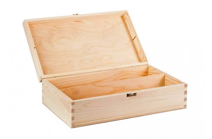 Dřevěný box 36x20,5x10 materiál borovice - bez povrchové úpravy