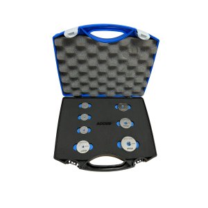 ACCUD 533 sada závitových kalibrů / kroužků M3-M12 7 dílná ( zmetkové / NOGO )