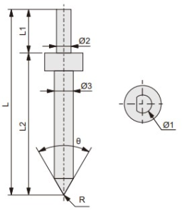 standardní měřicí hroty