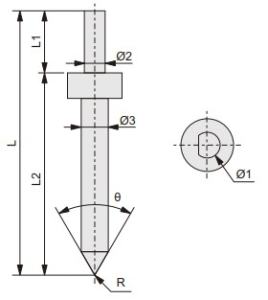 jehlové měřicí hroty