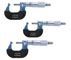 ACCUD 323 sets of analog micrometers 0,01