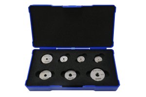 ACCUD 533-312-01S7 thread ring gauge set M3–M12, 7-piece (NOGO)