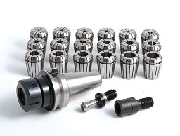 Obrázek pro produkt Sada upínače SK50/DIN2080/ER32 a kleštin 2-20 mm (18 ks)