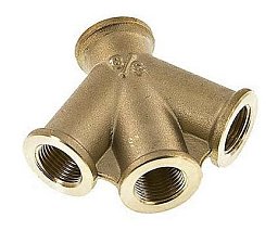 Obrázek pro produkt Rozdělovač bez rychlospojky 3 x 3/8" IG