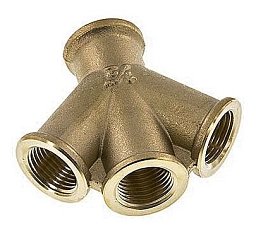 Obrázek pro produkt Rozdělovač bez rychlospojky 3 x 1/2" IG