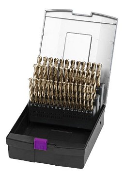 Obrázek pro produkt Vrtáky HSS-Co, sada 25 ks, 1 – 13 mm