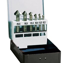 Obrázek pro produkt Kuželové záhlubníky, sada 6 ks, 6 – 19 mm