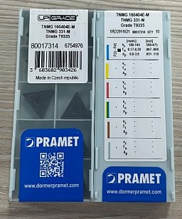 Obrázek pro produkt VÝPRODEJ - PRAMET TNMG 160404E-M;T9335