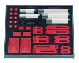 Obrázek pro produkt Sada plastových upínek a upínacích prvků AMFO 83071 vel. 06 M6x8