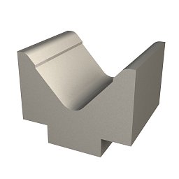 Obrázek pro produkt V matrice 80° / V=125 mm / délka 200 mm