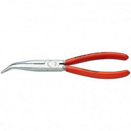 Obrázek pro produkt KNIPEX 2621200 půlkulaté kleště zahnuté dlouhé s ostřím 200mm ( rukojeti potařžené plastem )