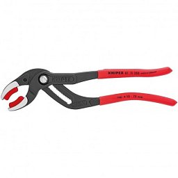 Obrázek pro produkt KNIPEX 8111250 kleště na trubky a sifony délka 250mm ( s plastovými čelistmi pro citlivé povrchy; do pr. 75 mm )