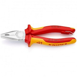 Obrázek pro produkt KNIPEX 0306180T kombinované kleště VDE 180mm ( chrom )