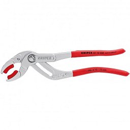 Obrázek pro produkt KNIPEX 8113250 kleště na trubky a sifony délka 250mm ( s plastovými čelistmi pro citlivé povrchy; do pr. 75 mm , chrom )