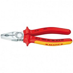 Obrázek pro produkt KNIPEX 0306200 kombinované kleště VDE 200mm ( chrom )