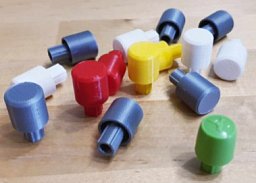 Obrázek pro produkt Pica - rozlišovací barevné čepičky - Barva: bílá