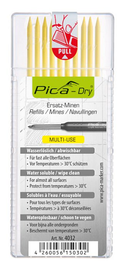 Obrázek pro produkt Pica Dry - univerzální tuhy ve vodě rozpustné ( žlutá 10ks )