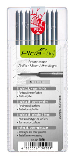 Obrázek pro produkt Pica Dry - univerzální tuhy ve vodě rozpustné ( šedá 10ks )