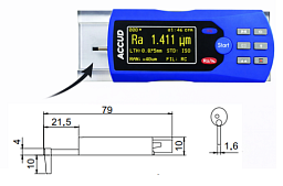 Obrázek pro produkt ACCUD SR200-04 doplňková sonda k SR200 pro hluboké drážky
