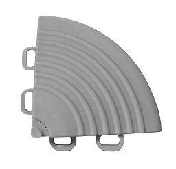 Obrázek pro produkt Plastový rohový nájezd k dlaždicím PROFI - grey ( 6,5 x 6,5 x 1,8 cm )