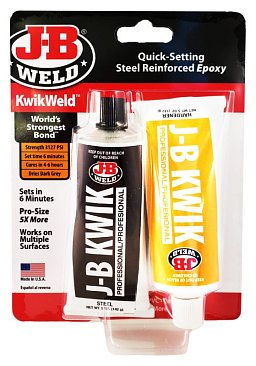 Obrázek pro produkt AKCE - J-B WELD 8271 rychle tuhnoucí dvousložkové epoxidové lepidlo KwikWeld XL ( 2x142g )