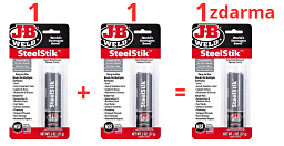 Obrázek pro produkt AKCE - J-B WELD 8267 epoxidový tmel pro opravy kovových materiálů SteelStik ( 57g ) 2+1 ZDARMA