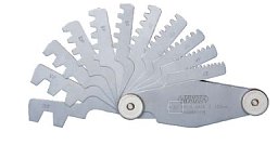 Obrázek pro produkt VÝPRODEJ Závitové měrky INSIZE 4824-12 - trapézový závit 2-20mm, 12ks