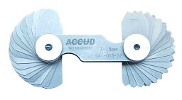 Obrázek pro produkt VP - ACCUD 941-007-34 rádiusové měrky 1-7mm vypouklé/vyduté ( 2x17ks )