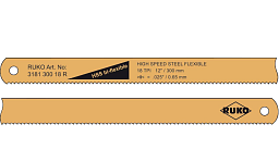 Obrázek pro produkt VÝPRODEJ - Ruční pilový list HSS bi-Flexible RUKO 318130018R
