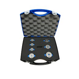 Obrázek pro produkt ACCUD 533 sada závitových kalibrů / kroužků M3-M12 7 dílná ( zmetkové / NOGO )