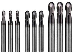 Obrázek pro produkt Stopkové frézy (rádiusové) – sada 9 ks