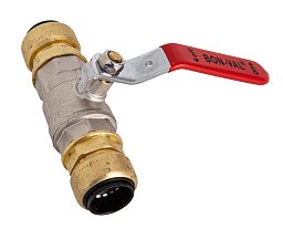 Obrázek pro produkt Kulový ventil se zástrčkovou spojkou ø 22 mm