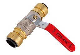 Obrázek pro produkt Kulový ventil se zástrčkovou spojkou ø 28 mm